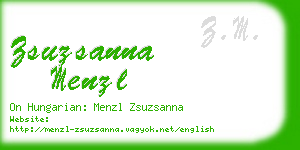 zsuzsanna menzl business card